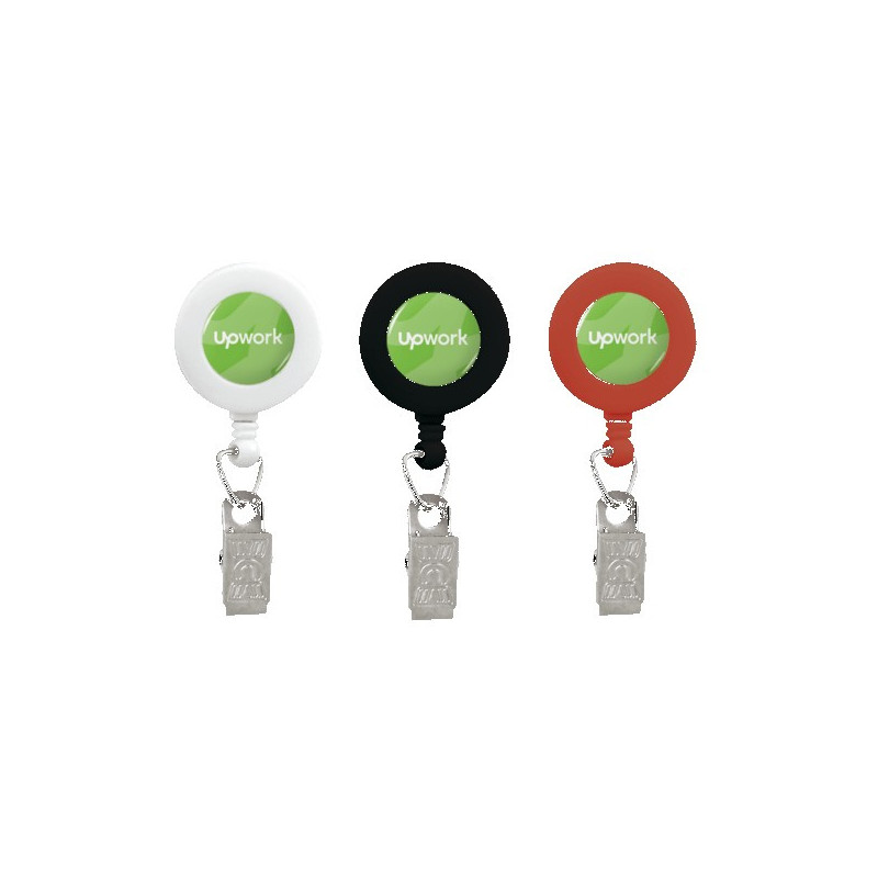 Retractable Badge Reel with Bulldog Clip