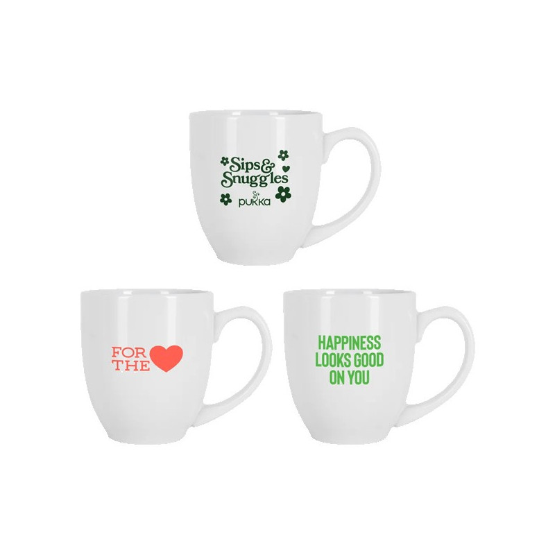 Belmont 16 oz White Bistro Glossy Mug