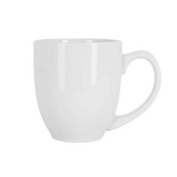 Belmont 16 oz White Bistro Glossy Mug