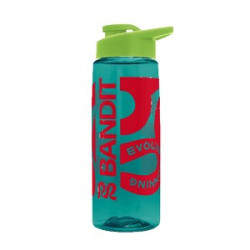 Translucent Teal Lime Green Screen Print