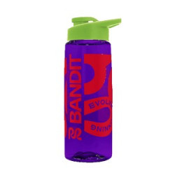 Transparent Violet Lime Green Screen Print