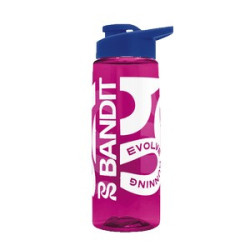 Transparent Pink Royal Blue Screen Print