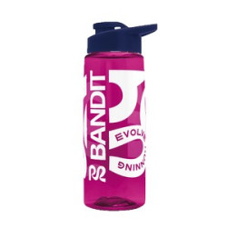 Transparent Pink Navy Blue Screen Print