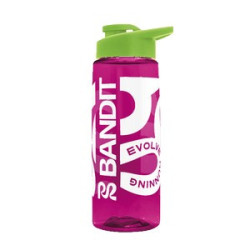 Transparent Pink Lime Green Screen Print