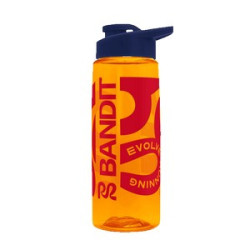 Transparent Orange Navy Blue Screen Print