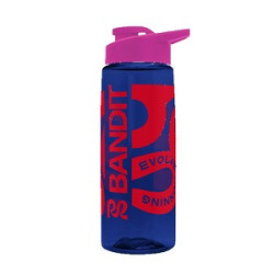 Transparent Navy Blue Pink Screen Print