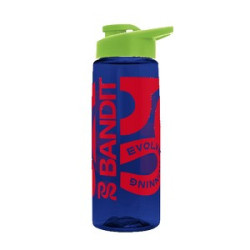 Transparent Navy Blue Lime Green Screen Print