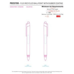 Flex Recycled Ballpoint with Rubber Coating