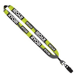 1" Dye Sublimated Lanyard with Metal Crimp & Metal Bulldog Clip