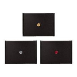 Black Gift Box with Wax Stamp Decoration