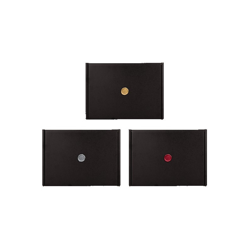Black Gift Box with Wax Stamp Decoration