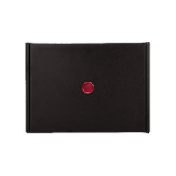 Black Gift Box with Wax Stamp Decoration