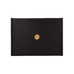 Black Gift Box with Wax Stamp Decoration