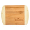 Two-Tone Bar 8" x 5-3/4" Bamboo Cutting Board