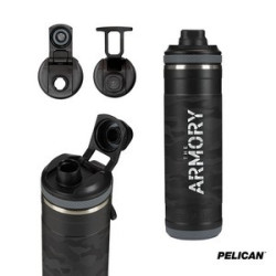 Pelican Pacific Chug 26 oz. Recycled Double Wall Stainless Steel Black Camo Water Bottle