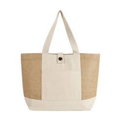 Emma Jute and Cotton Shopper Tote