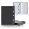 Castelli Linen Banded Medio Lined White Page Journal Gift Set