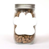 Pint Jar with Paw Magnet Pet Fill