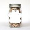 Pint Jar with Paw Magnet Pet Fill