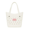 Crocs™ Classic Medium Tote - White - Powder Pink
