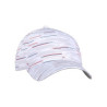 Ahead The Streaker Performance Cap - White Grey Americana
