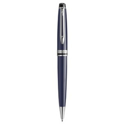 Waterman Expert Ballpoint - Blue - Chrome Trim