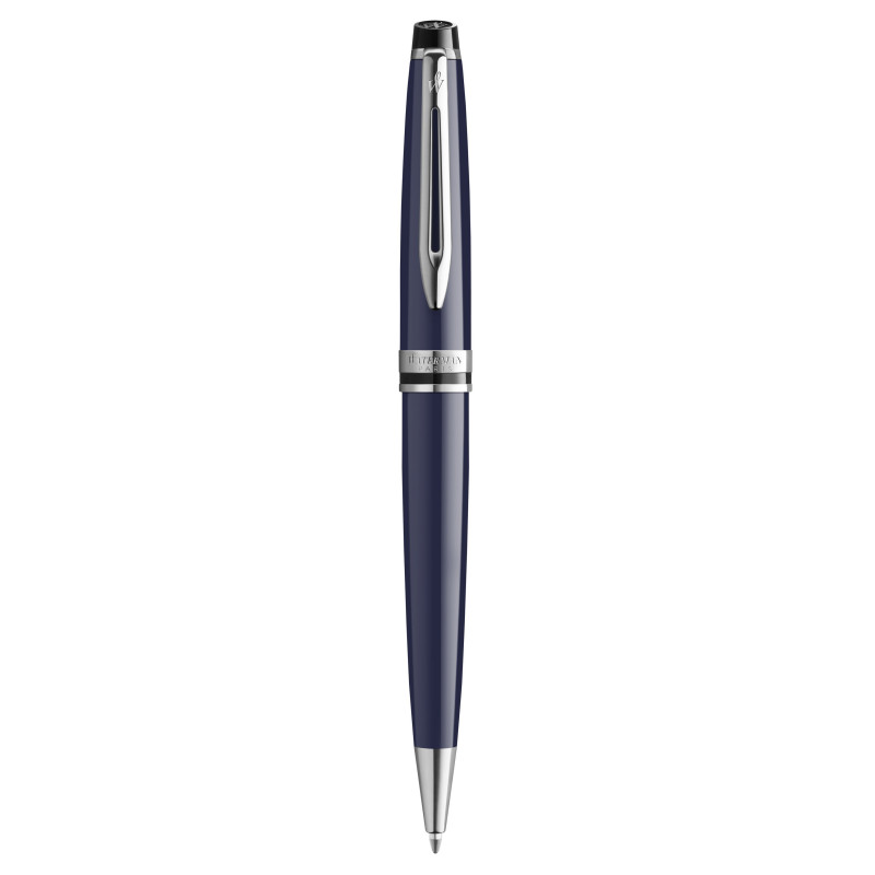 Waterman Expert Ballpoint - Blue - Chrome Trim