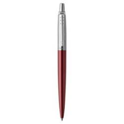 Parker Jotter London Stainless Steel Ballpoint - Kensington Red - Chrome Trim