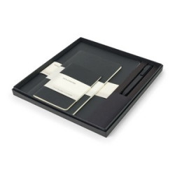 Moleskine® Assorted Cahier and GO Pen Gift Set - Black