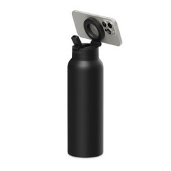 RINGO Pro Water Bottle with Magnetic Booster Ring - 32 Oz. - Black