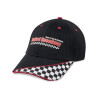 Merrimack Hat Co.™ Checkered Flag Race Hat - Black-White