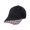 Merrimack Hat Co.™ Checkered Flag Race Hat - Black-White