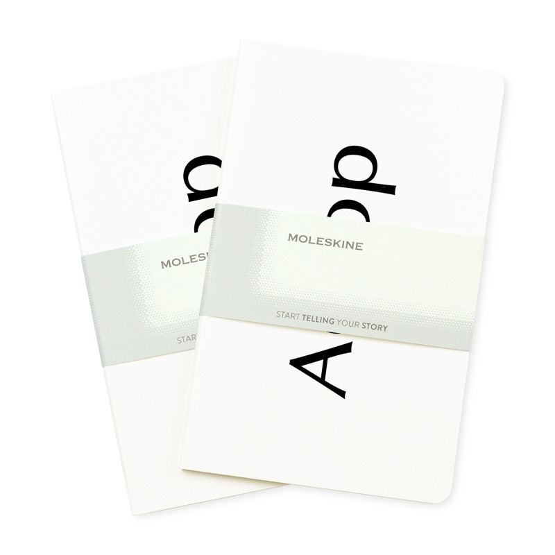 Moleskine® Large Volant 2-Pack - White