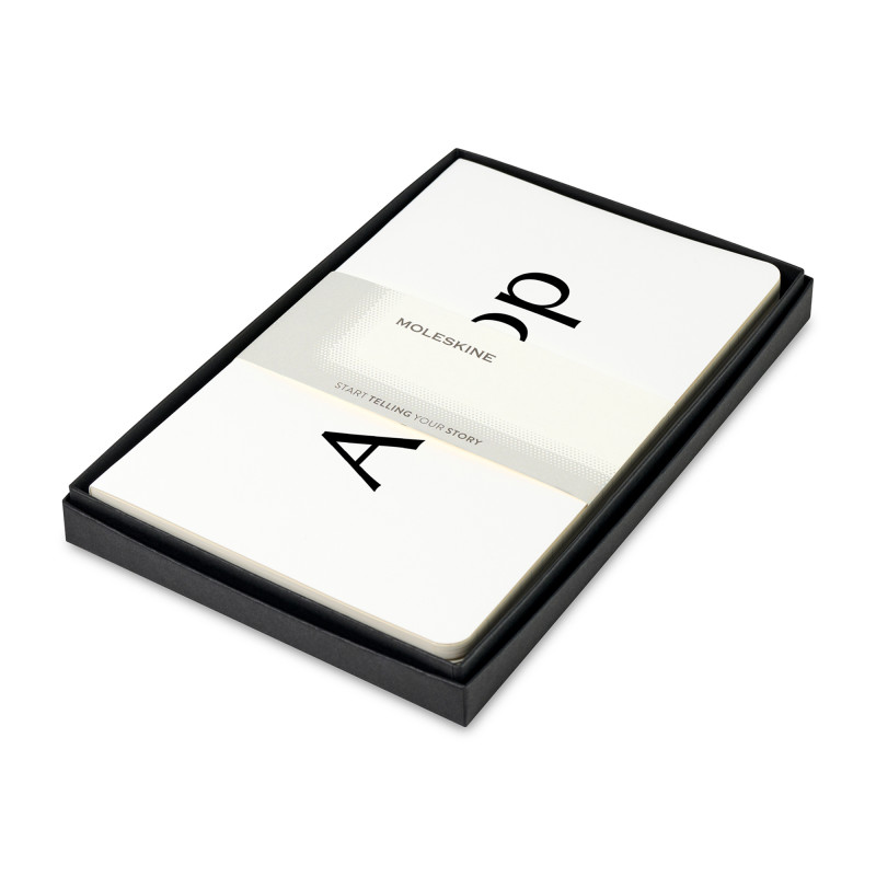 Moleskine® Large Volant Gift Set - White