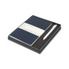 Moleskine® Large Cahier and GO Pen Gift Set - Sapphire Blue