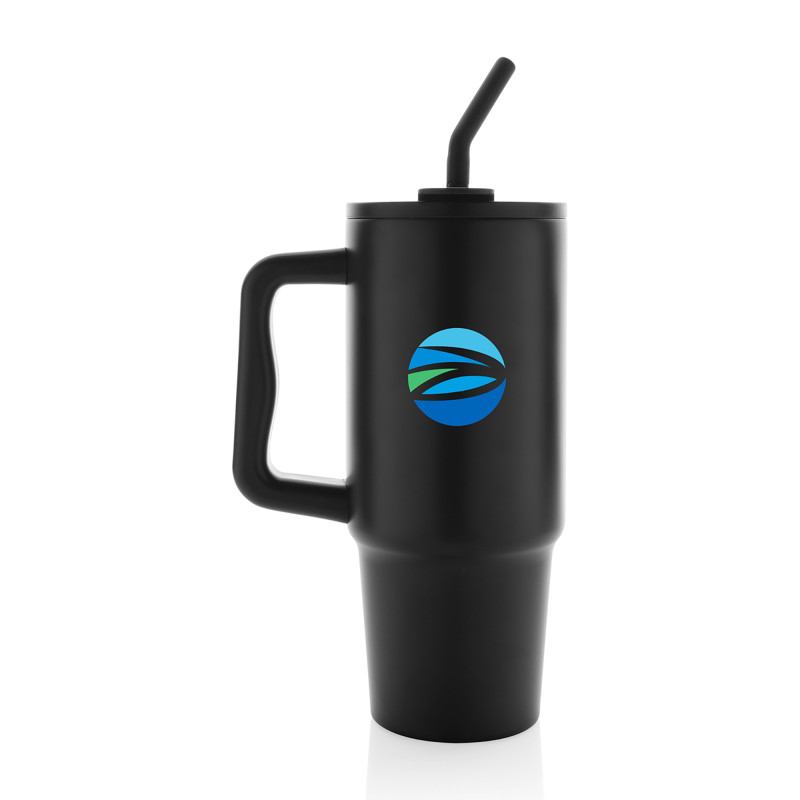 Embrace Deluxe Recycled Stainless Steel Tumbler 900ml - Black