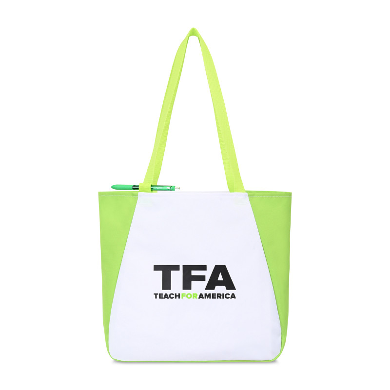 Arlo Recycled rPET Tote - Lime Green