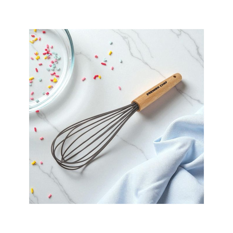 Silicone Whisk w/Bamboo Handle
