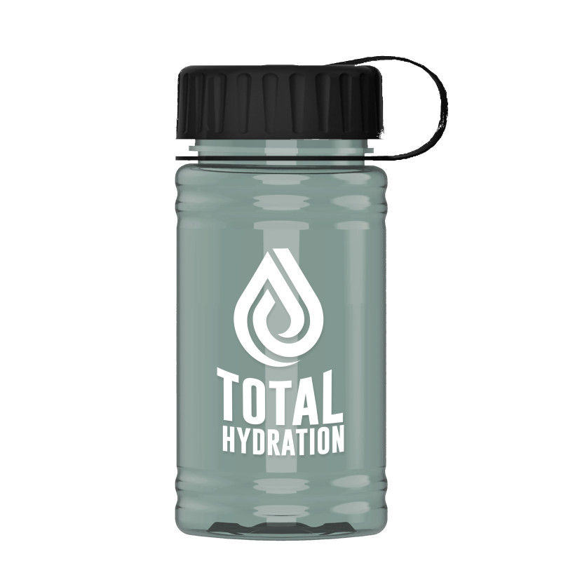 Garyline® Mini RPET Bottle with Tethered Lid - 16 oz.