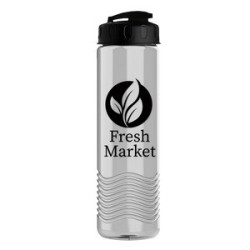 Garyline® Wave Tritan® Bottle with Flip-Top Lid - 24 oz.