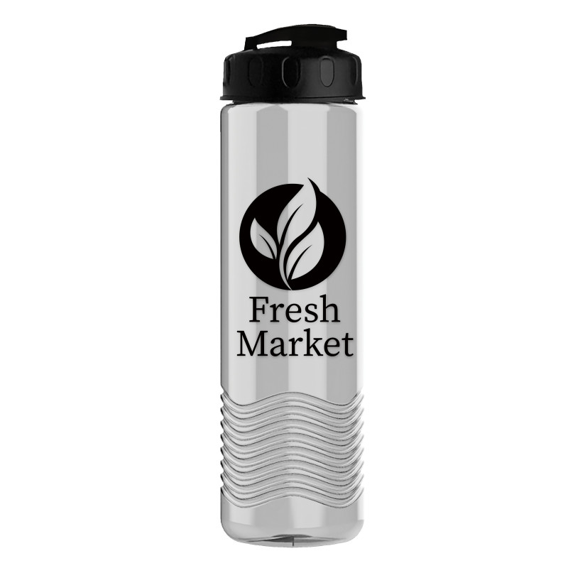 Garyline® Wave Tritan® Bottle with Flip-Top Lid - 24 oz.