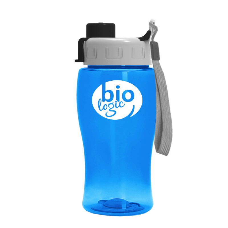 18 Oz. Transparent Bottle w/Quick Snap Lid