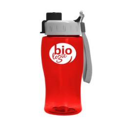 Transparent Red with Gray/ Black lid