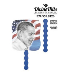 Skinner & Kennedy President Barack Obama - Pictorial Fan combined image