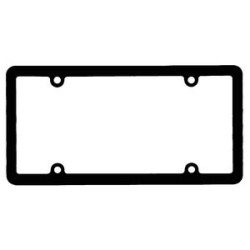Screened Full View License Plate Frame With 4 Holes