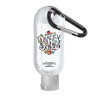 Clear Sanitizer in Clear Bottle with Carabiner - 1.9 oz.