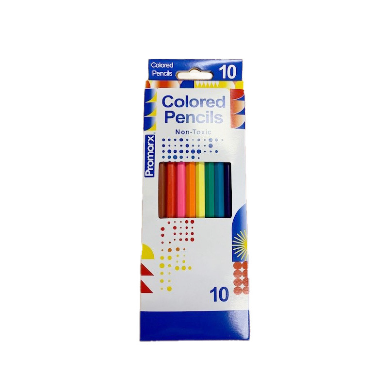 COLORED PENCILS - 10-Pack Box of Colored Pencils