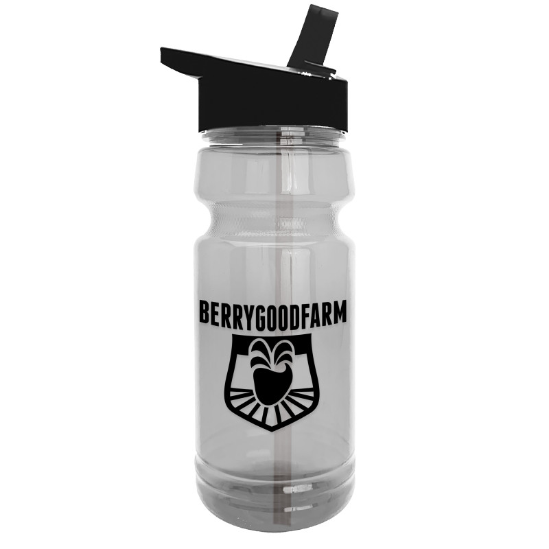 Garyline® Trainer Clear Bottle with Flip-Straw Lid - 24 oz.