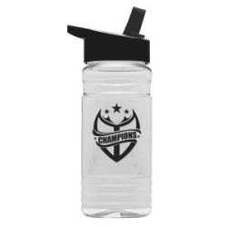 Garyline® Groove Tritan® Bottle with Flip-Straw Lid - 20 oz.