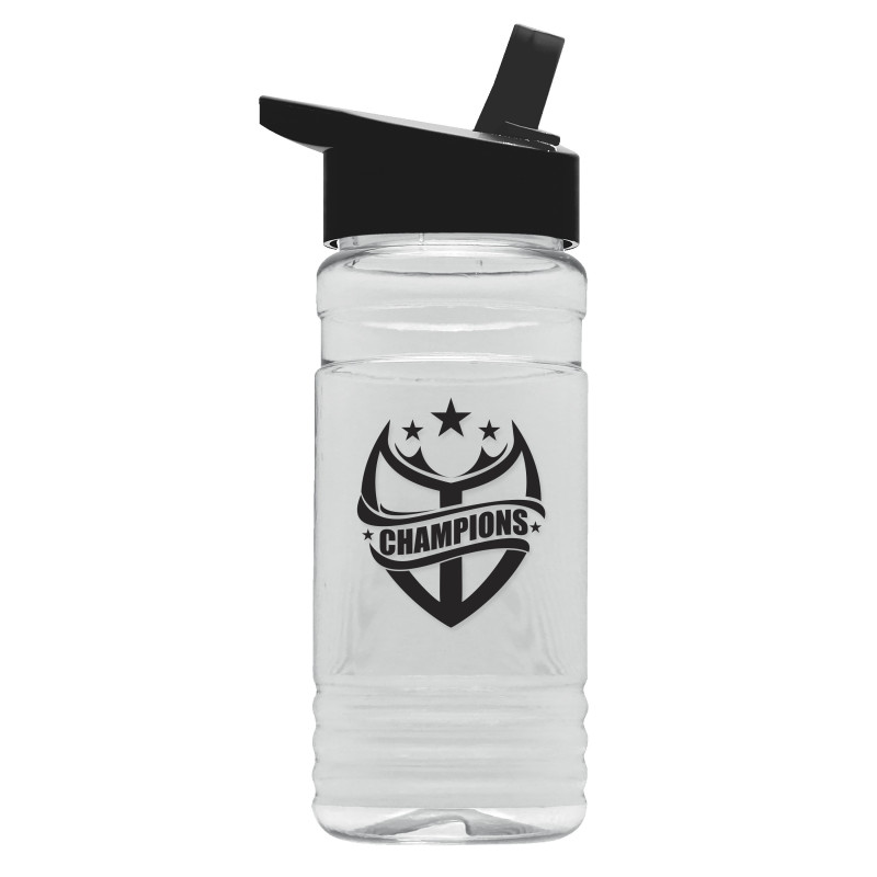 Garyline® Groove Tritan® Bottle with Flip-Straw Lid - 20 oz.